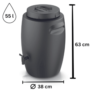 UPP Composteur Compact 55L pour Balcon et Jardin UPP Composteur Compact 55L pour Balcon et Jardin