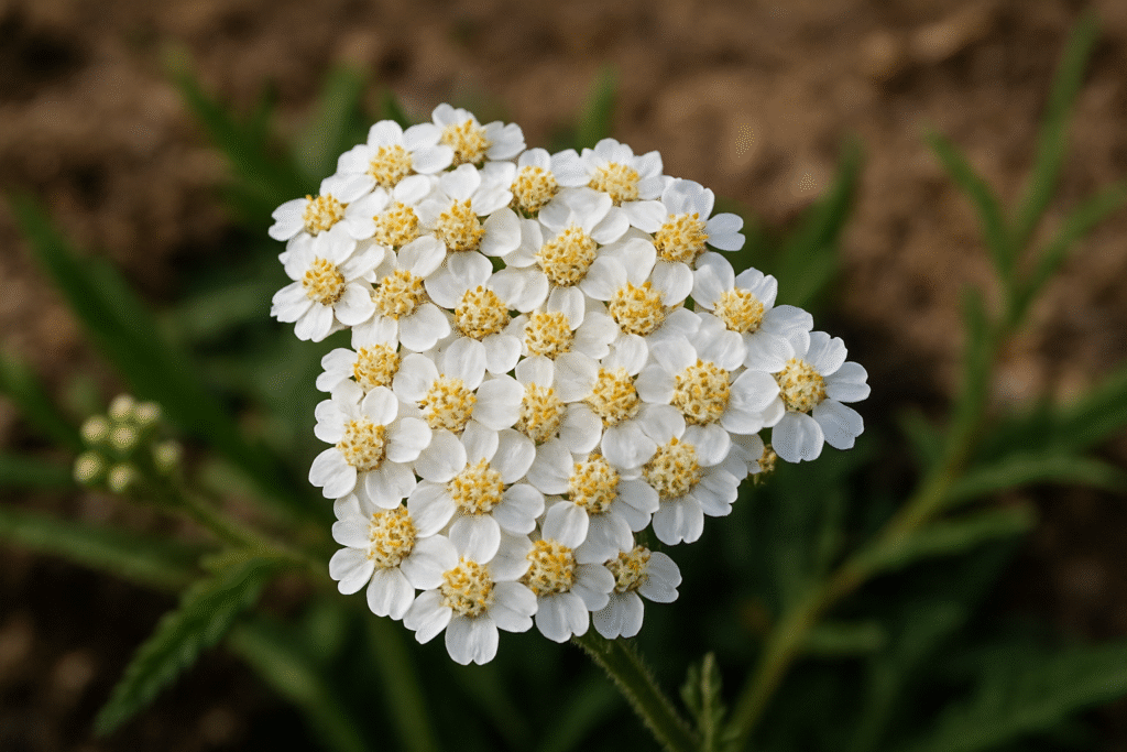 Fleurs d'achillée millefeuille
